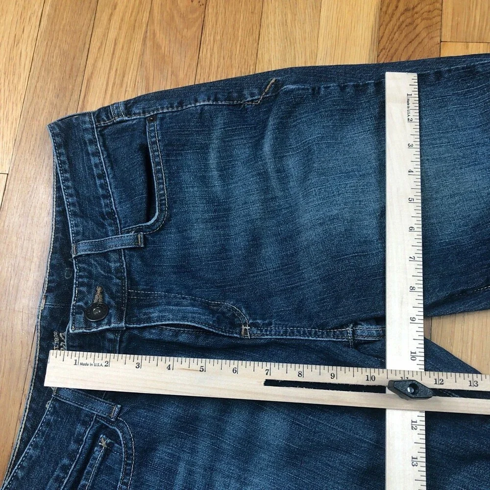 Eddie Bauer Jeans Womens 6‎ Blue Bootcut Dark Wash Denim Cotton Pants 28 x 29